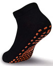 Black Trampoline 3Y- Adult Combed Cotton Socks Non Slip Toddlers, Kids, Adult, Anti Skid Socks